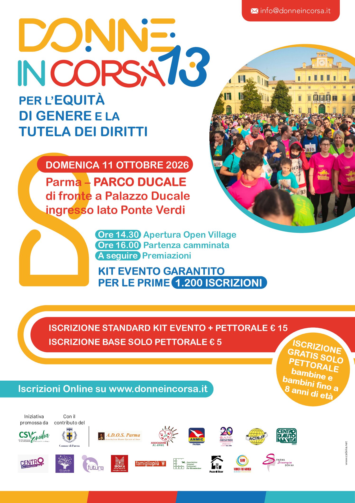 Iscrizioni aperte per la 13° edizione di Donne in Corsa